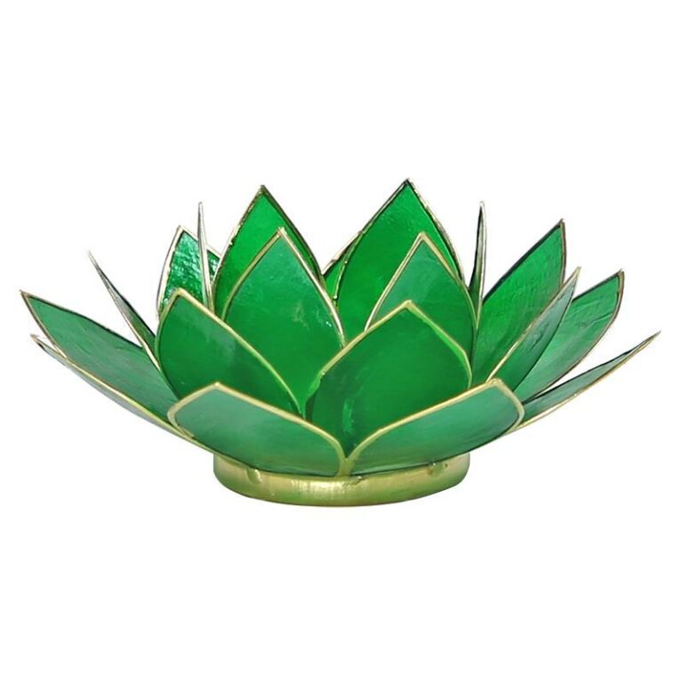 Svečnik lotus – zelen
