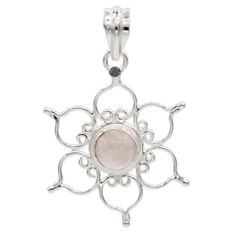 Amulet lotus, kristal roževec