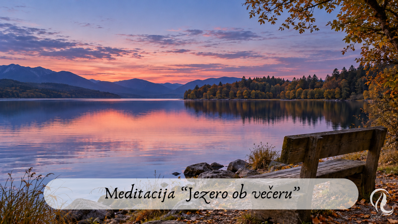 Vodena vizualizacija – Jezero ob večeru